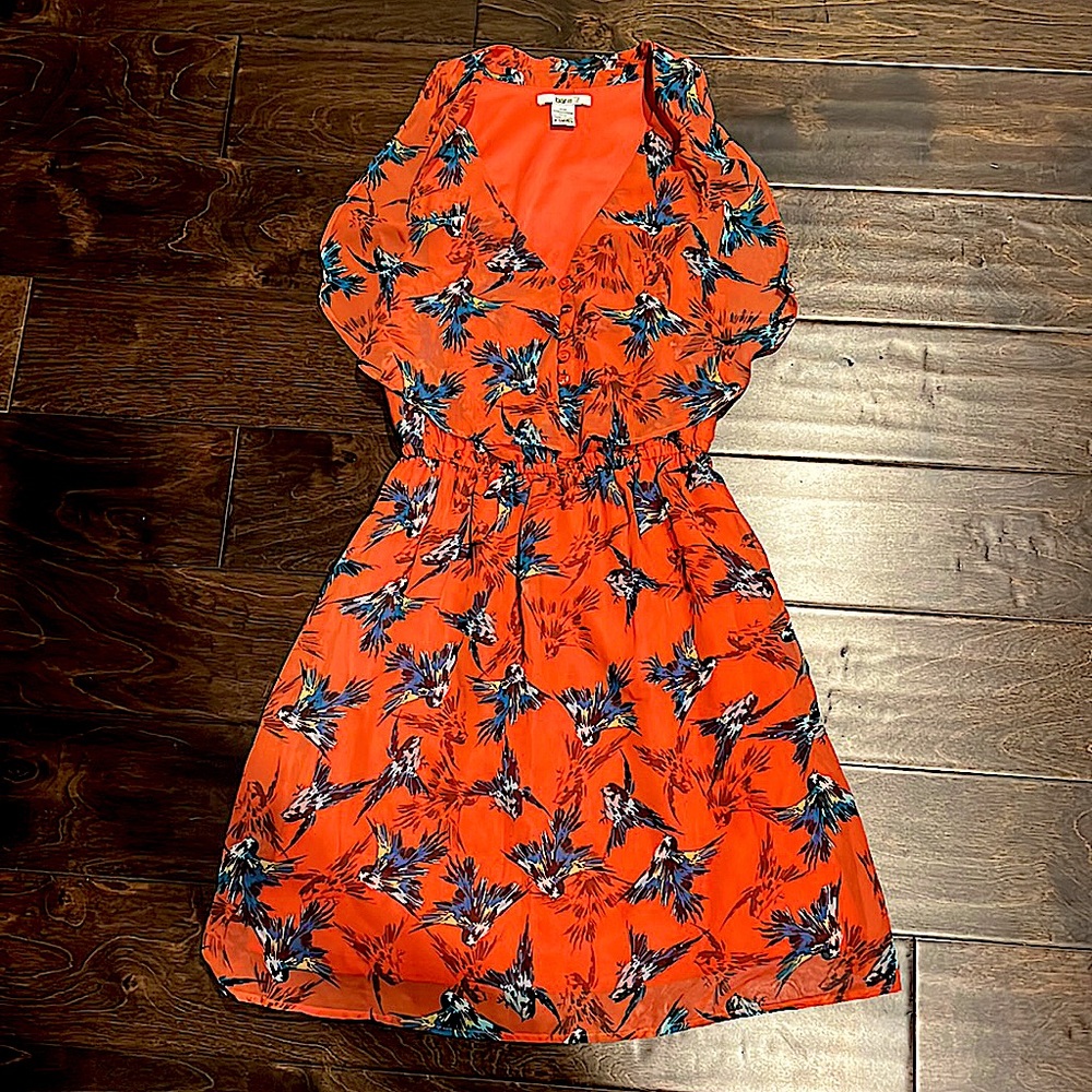 Orange bird dress